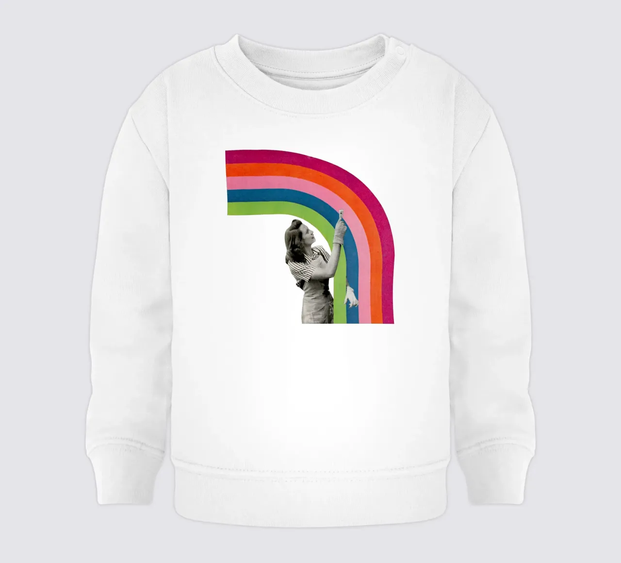 Dipingere un arcobaleno felpa neonato da Cassia Beck Collage