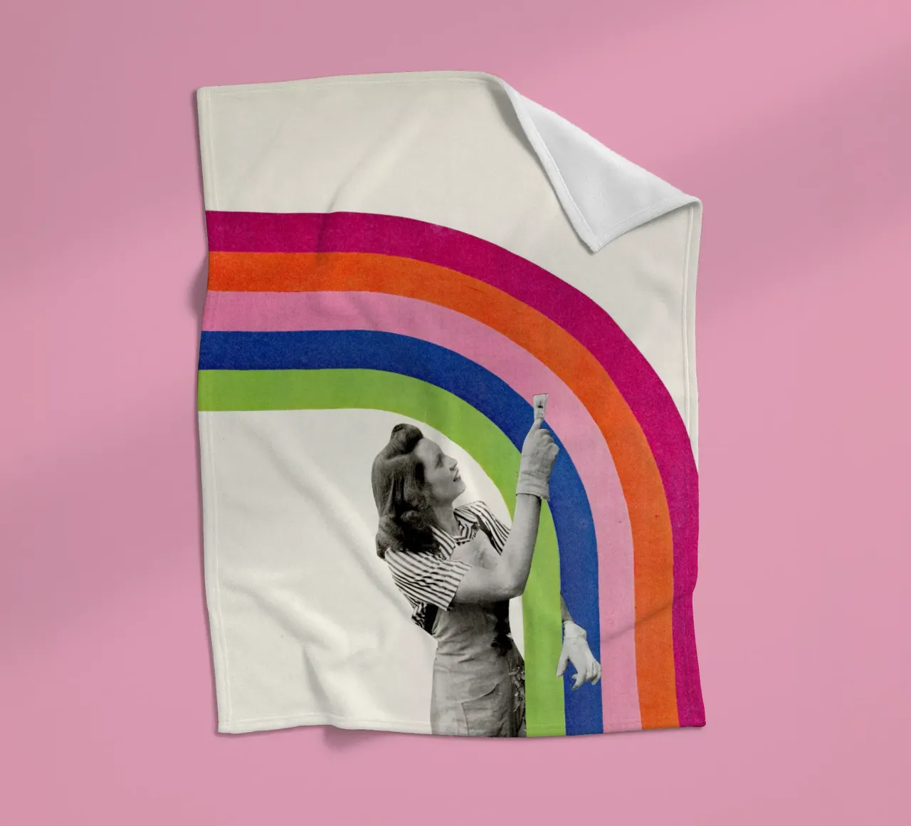 Dipingere un arcobaleno coperta in pile da Cassia Beck Collage