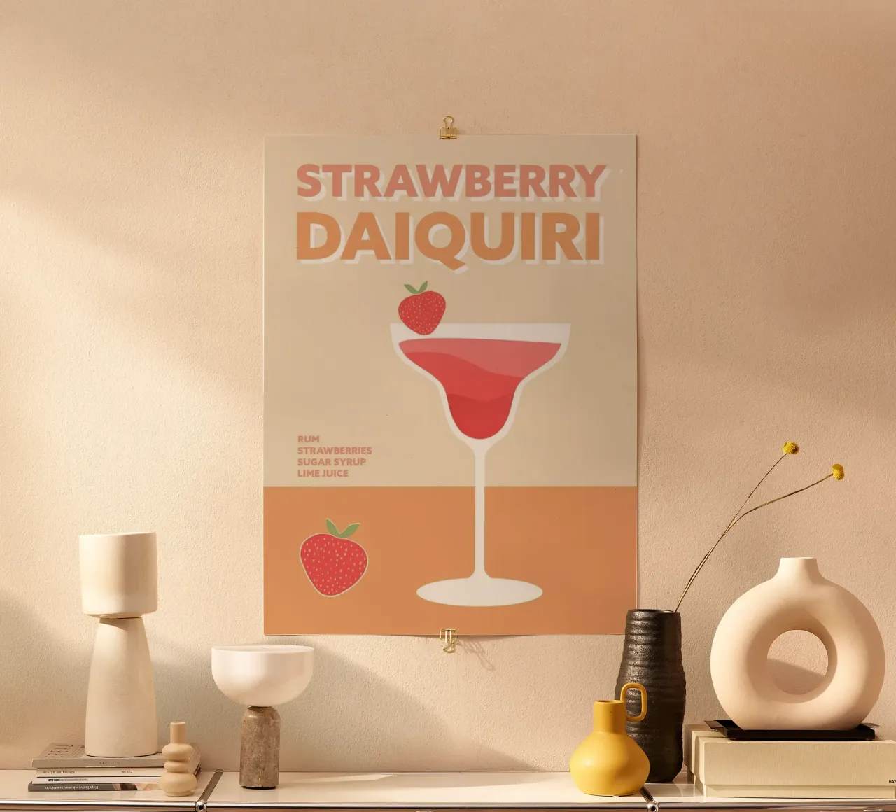Strawberry Daiquiri Cocktail poster da Smith Black