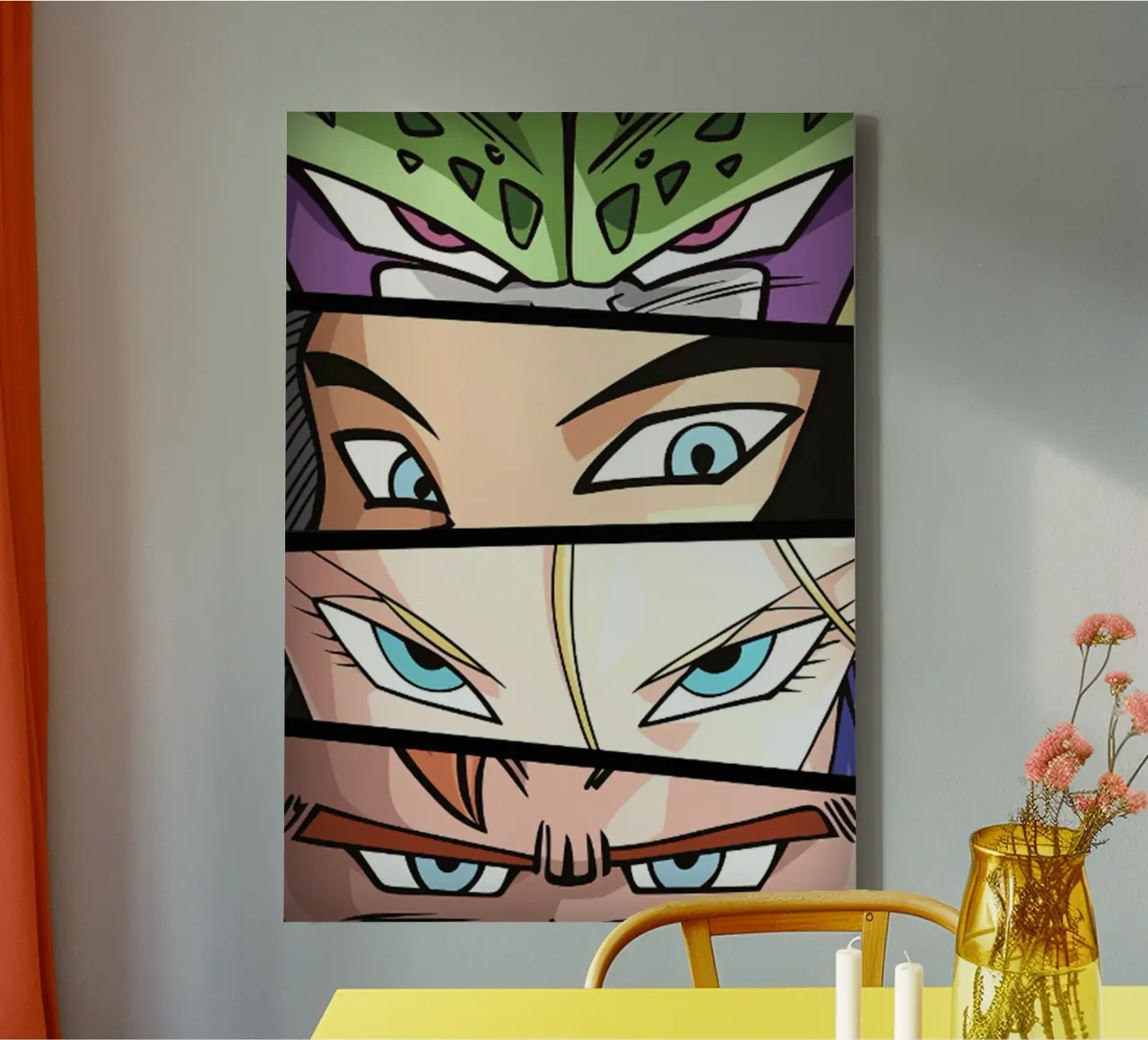 Occhi Dragonball Fantasy tela con Cornice a cassetta da eliouxence