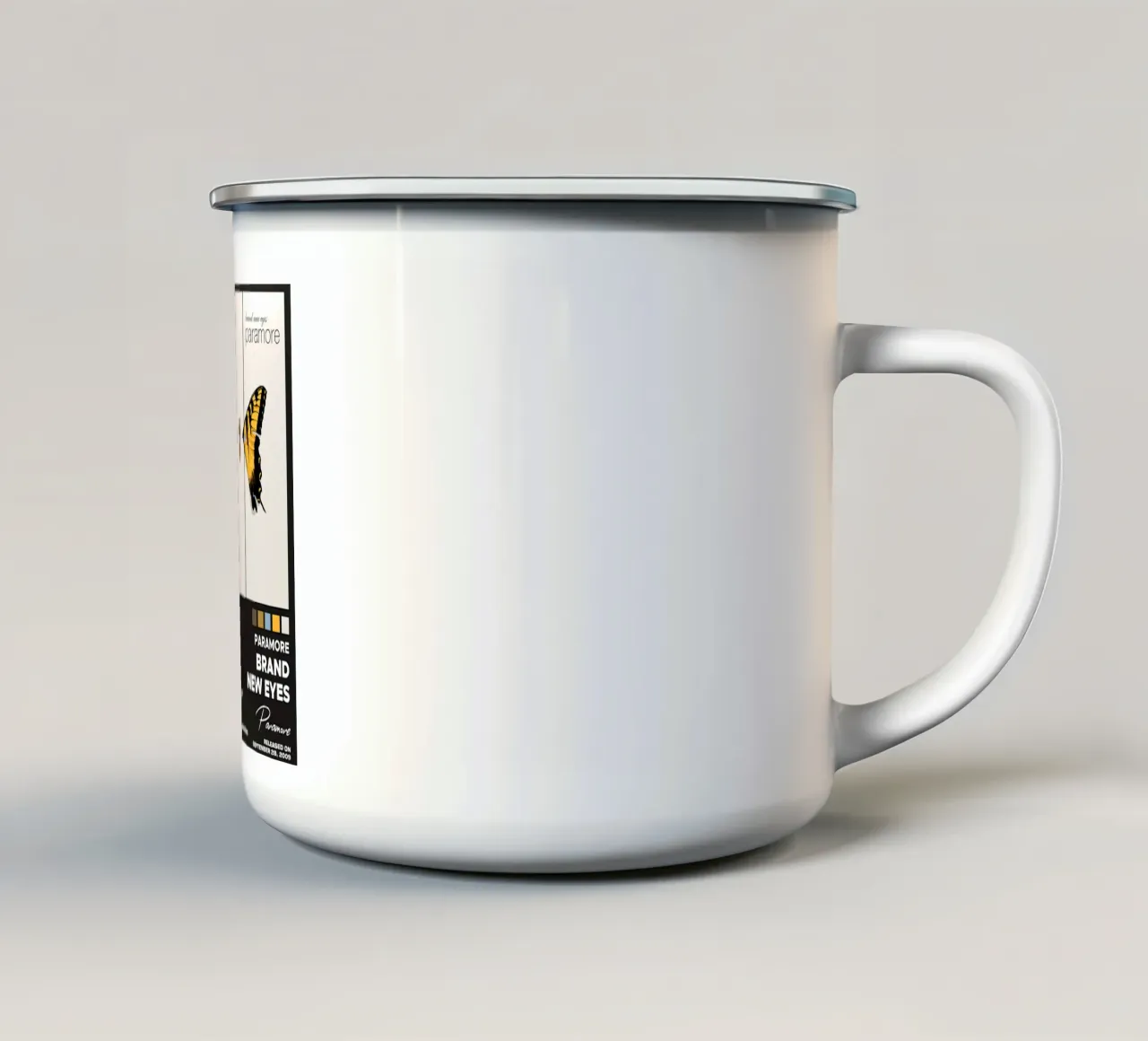 All I Wanted Butterfly- Style Classic Band tazza in smalto da igoshdesigns
