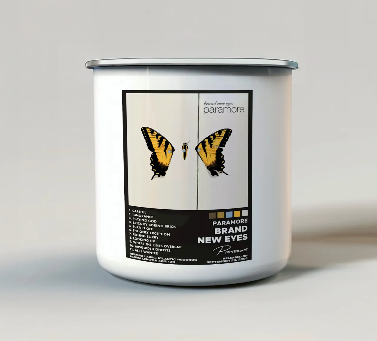 All I Wanted Butterfly- Style Classic Band tazza in smalto da igoshdesigns