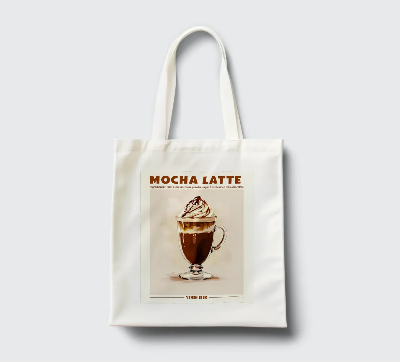 Mocha Latte, Yemen 1980 borsa in juta da janetlynn