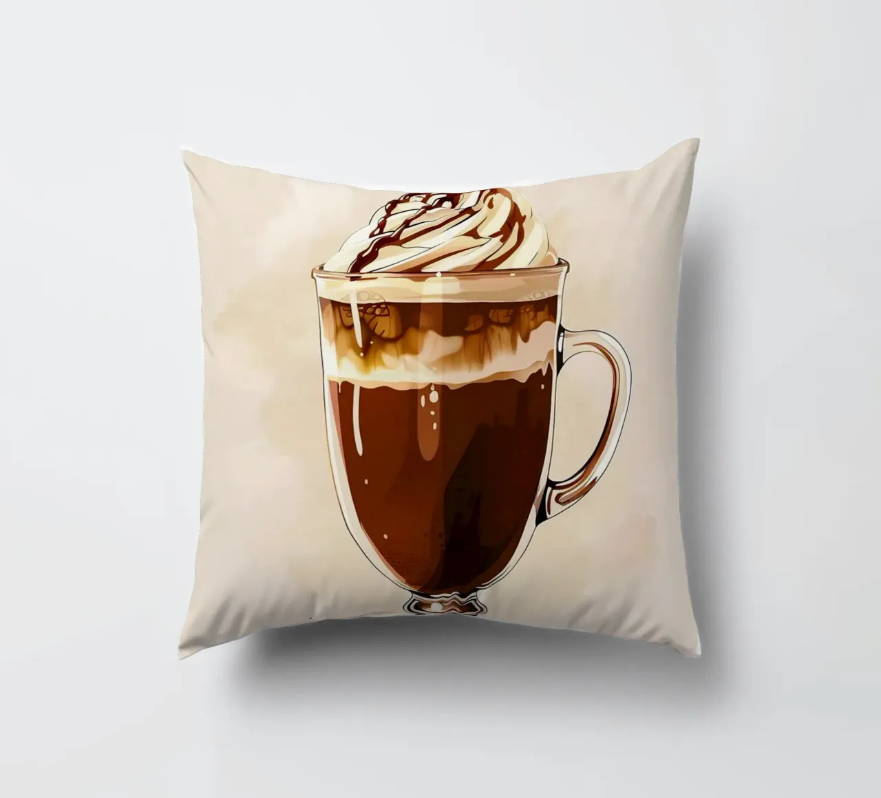 Mocha Latte, Yemen 1980 cuscino da janetlynn