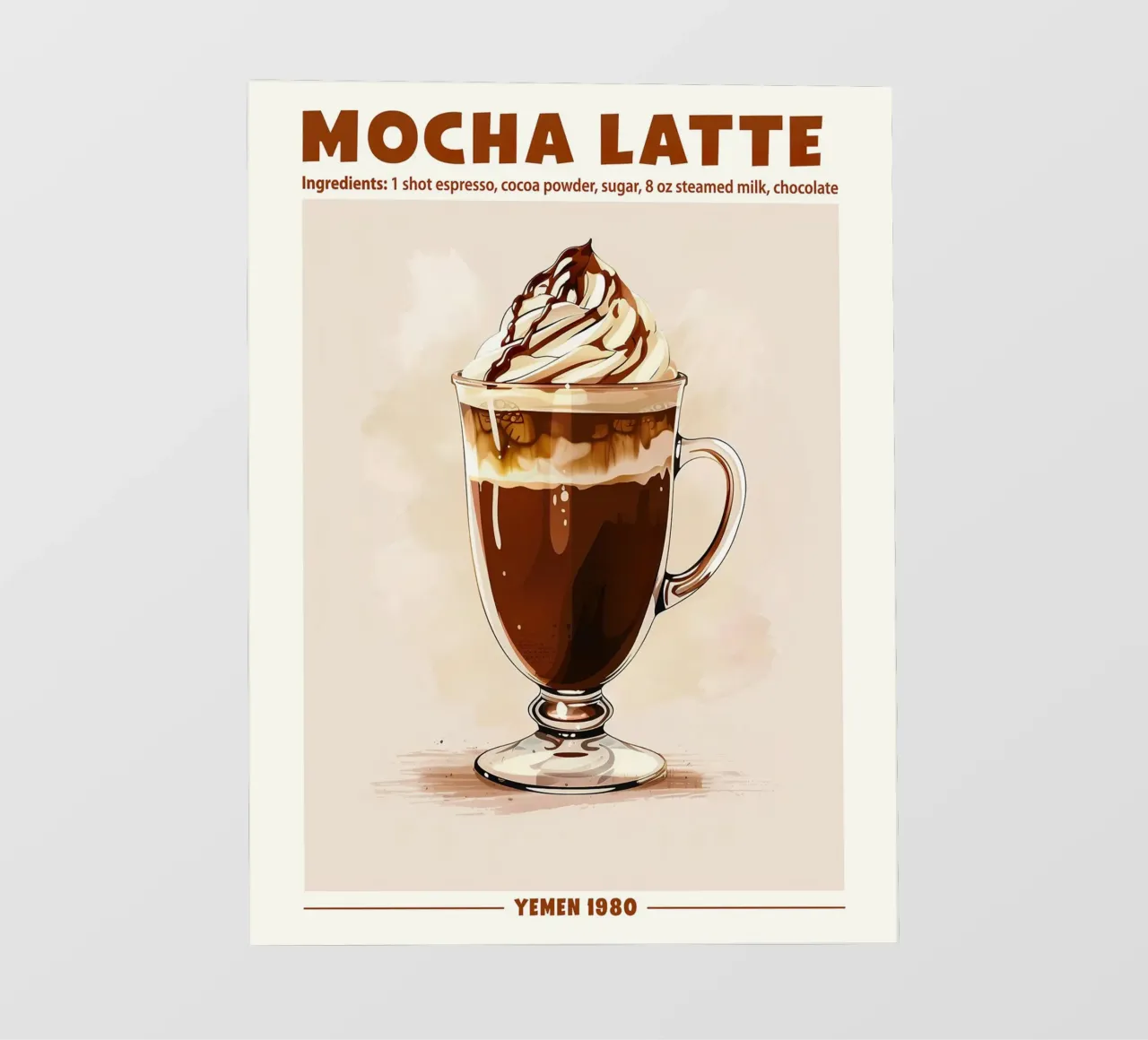 Mocha Latte, Yemen 1980 pellicola backlit da janetlynn