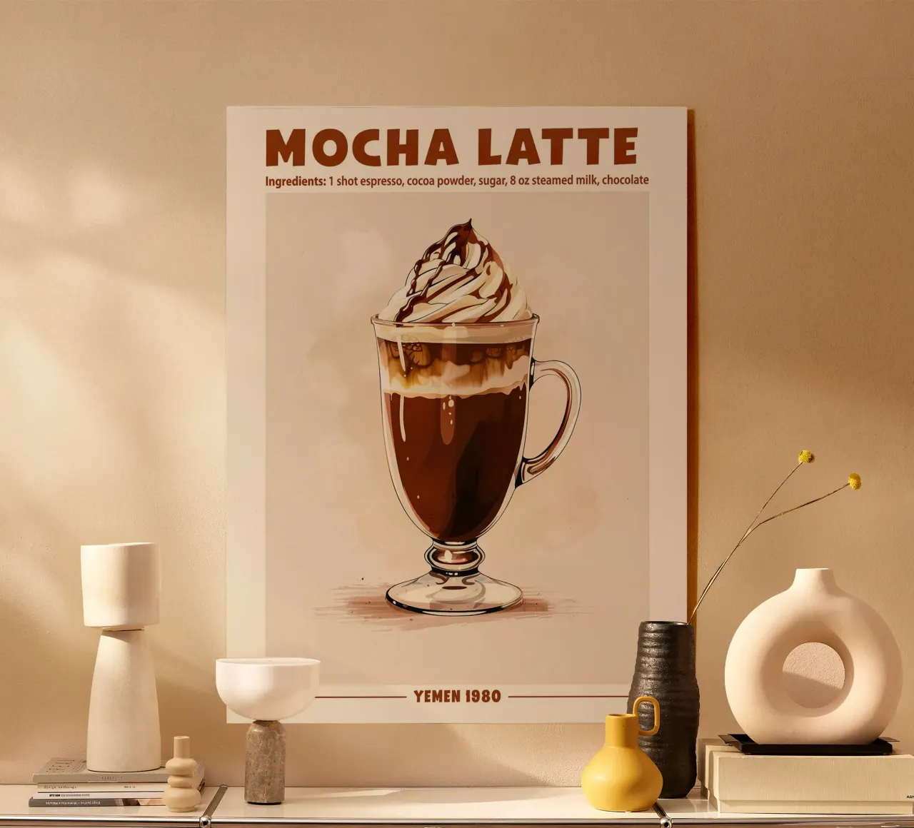 Mocha Latte, Yemen 1980 plexiglass da janetlynn