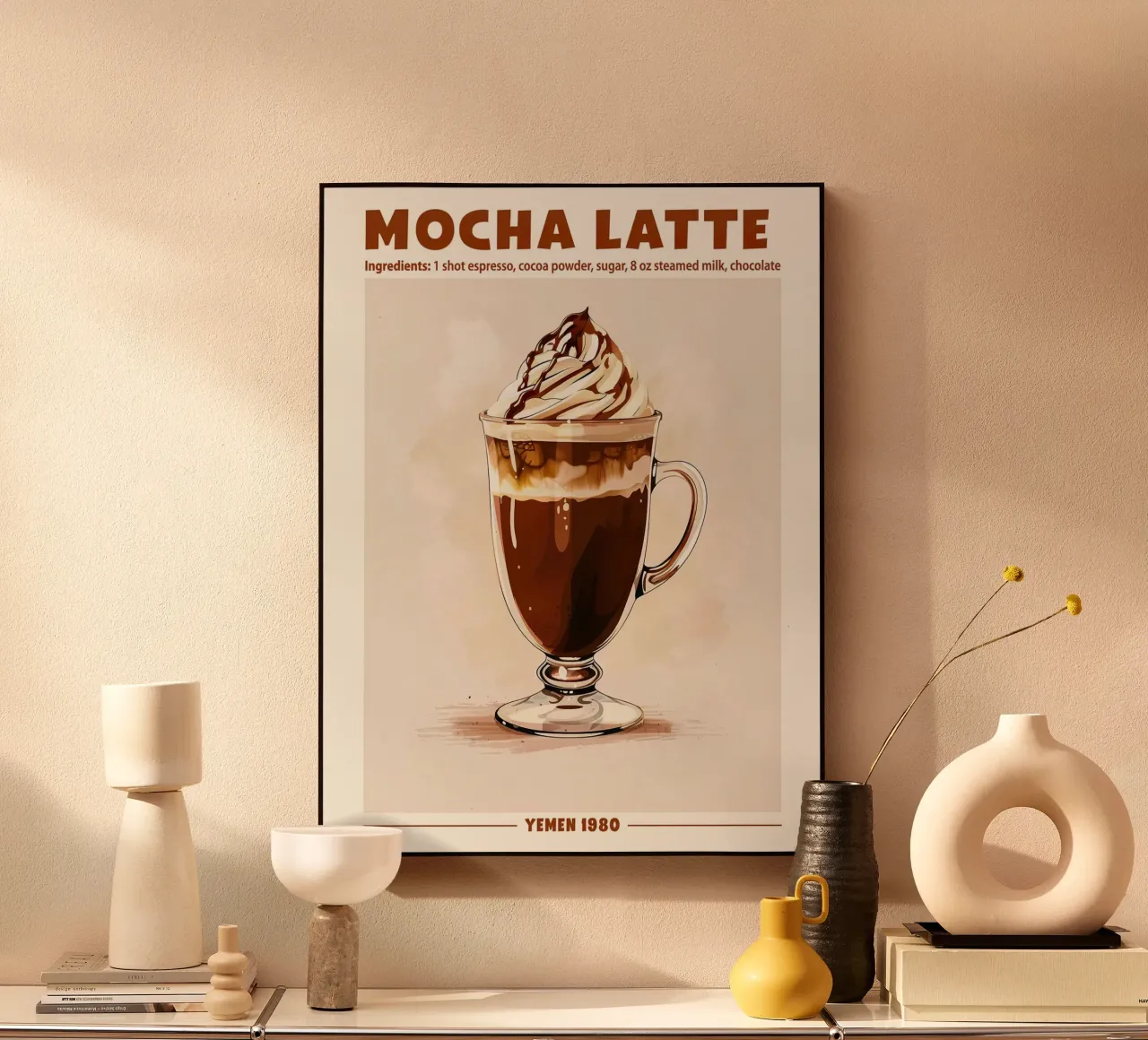 Mocha Latte, Yemen 1980 alluminio dibond da janetlynn