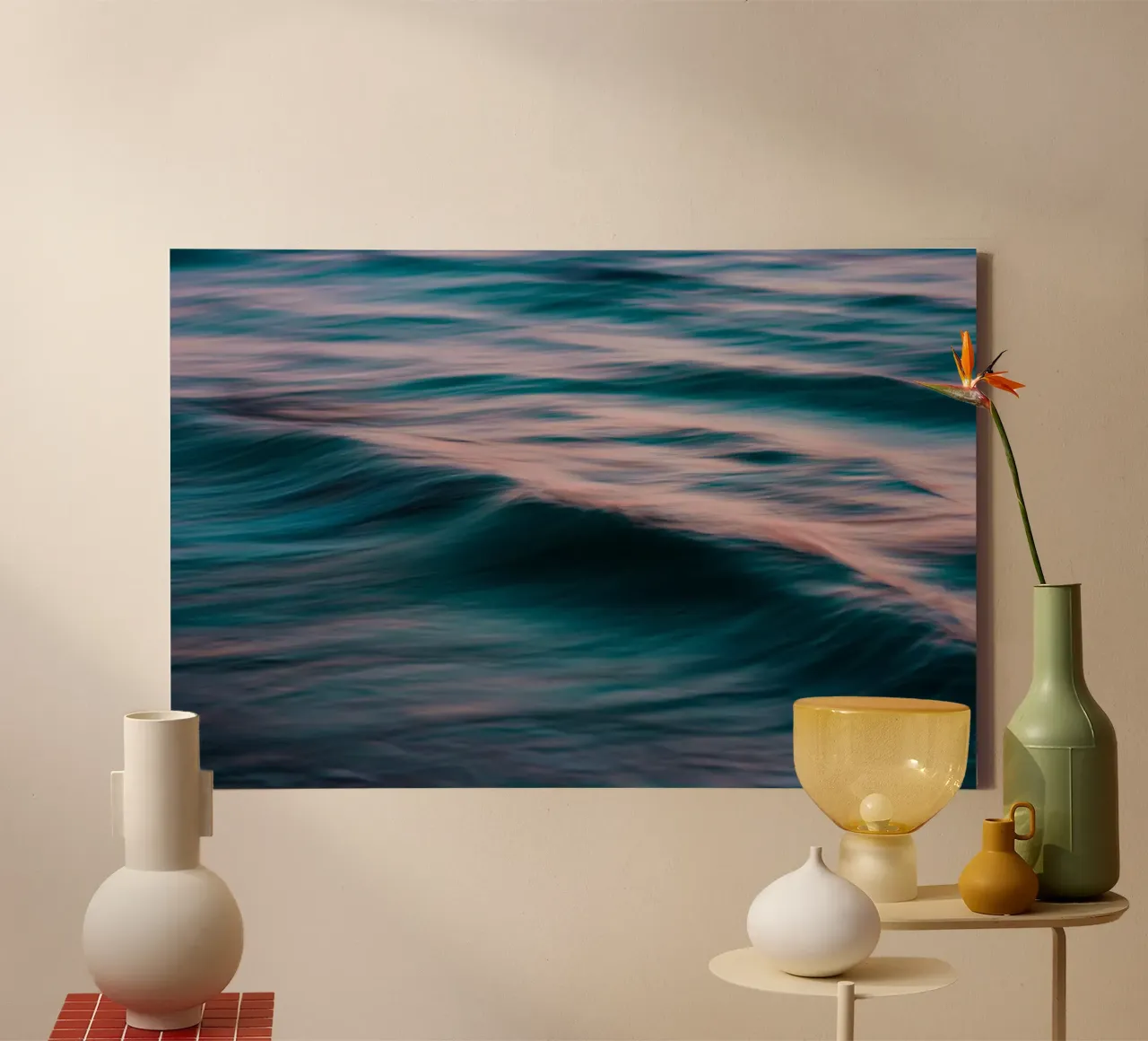 The Uniqueness of Waves XV canvas with Floater frame by Tal Paz-Fridman
