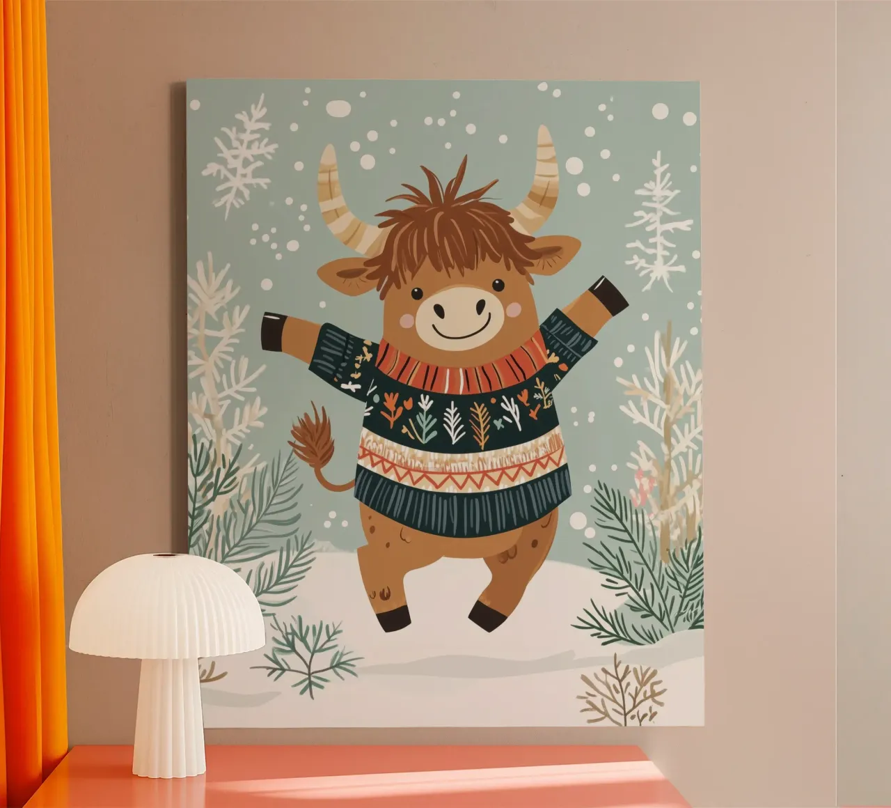 Yak stravagante tela con Cornice a cassetta da Happy Littles