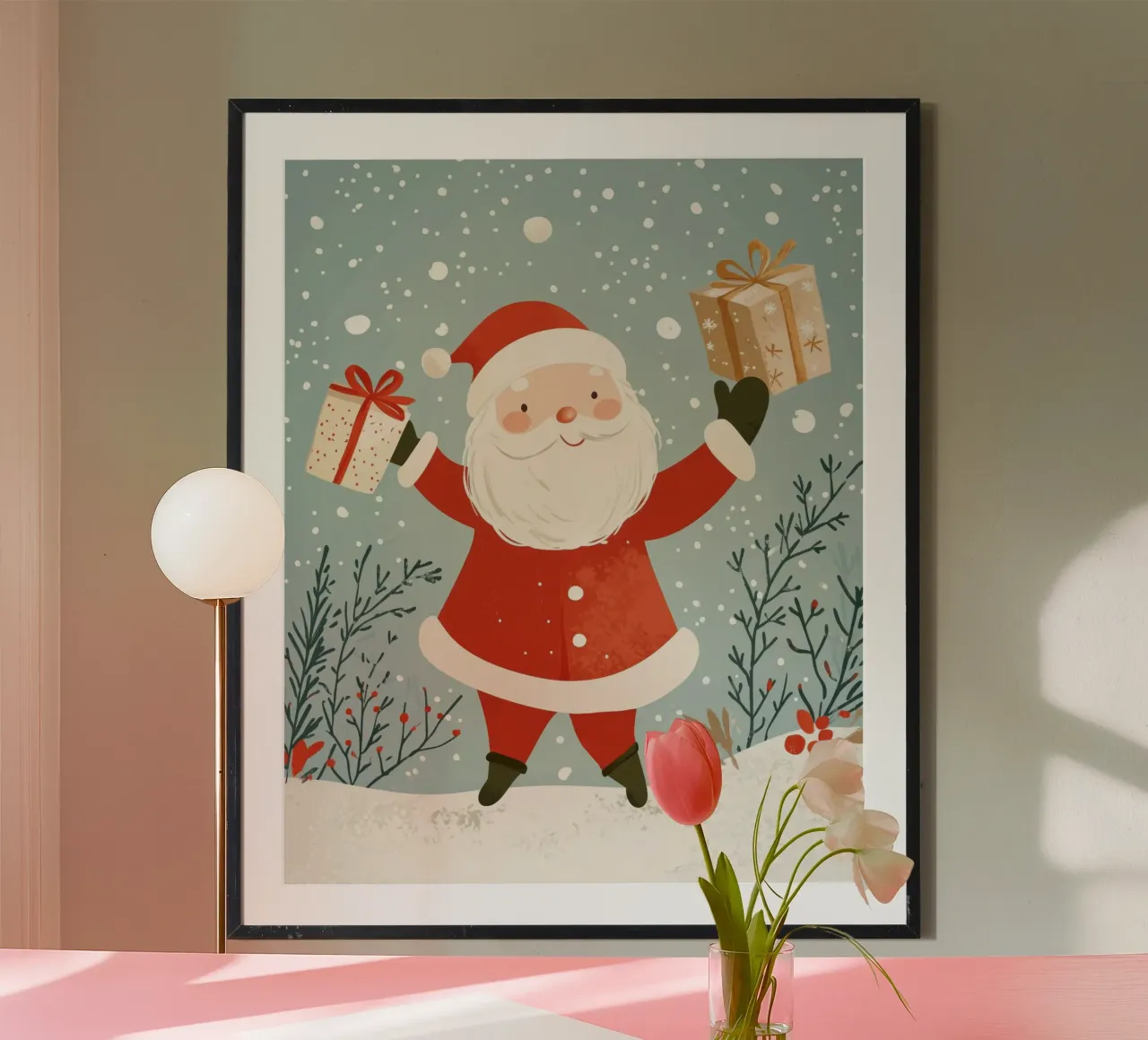 Babbo Natale stravagante poster da Happy Littles