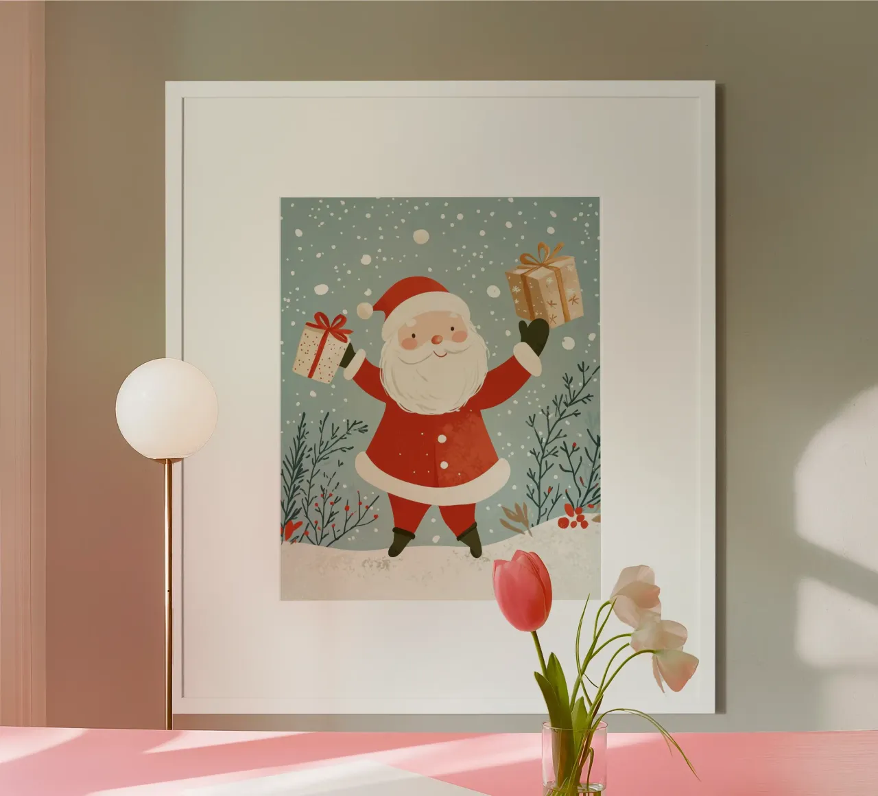 Babbo Natale stravagante poster da Happy Littles
