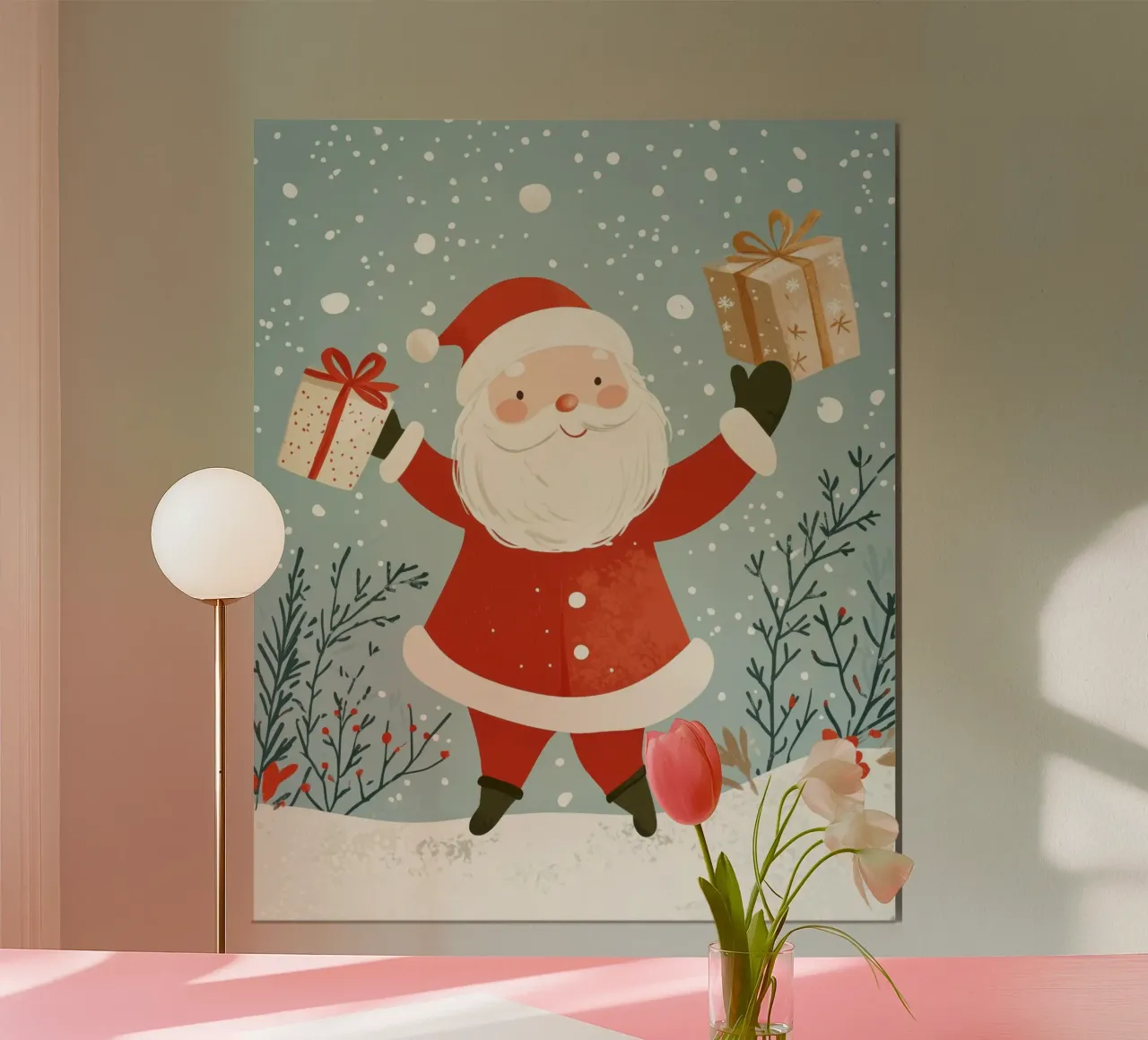 Babbo Natale stravagante poster da Happy Littles