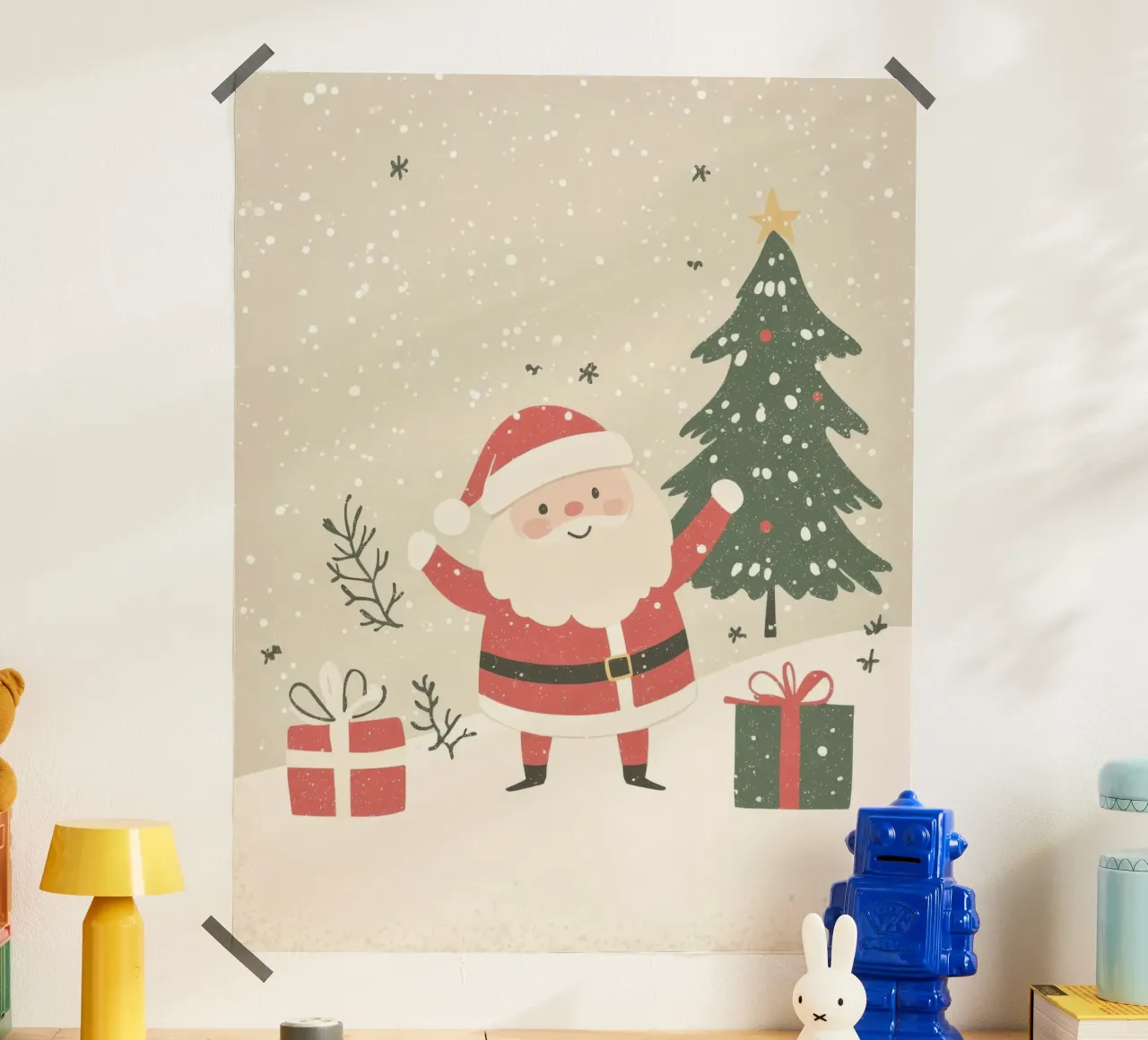 Babbo Natale stravagante poster da Happy Littles