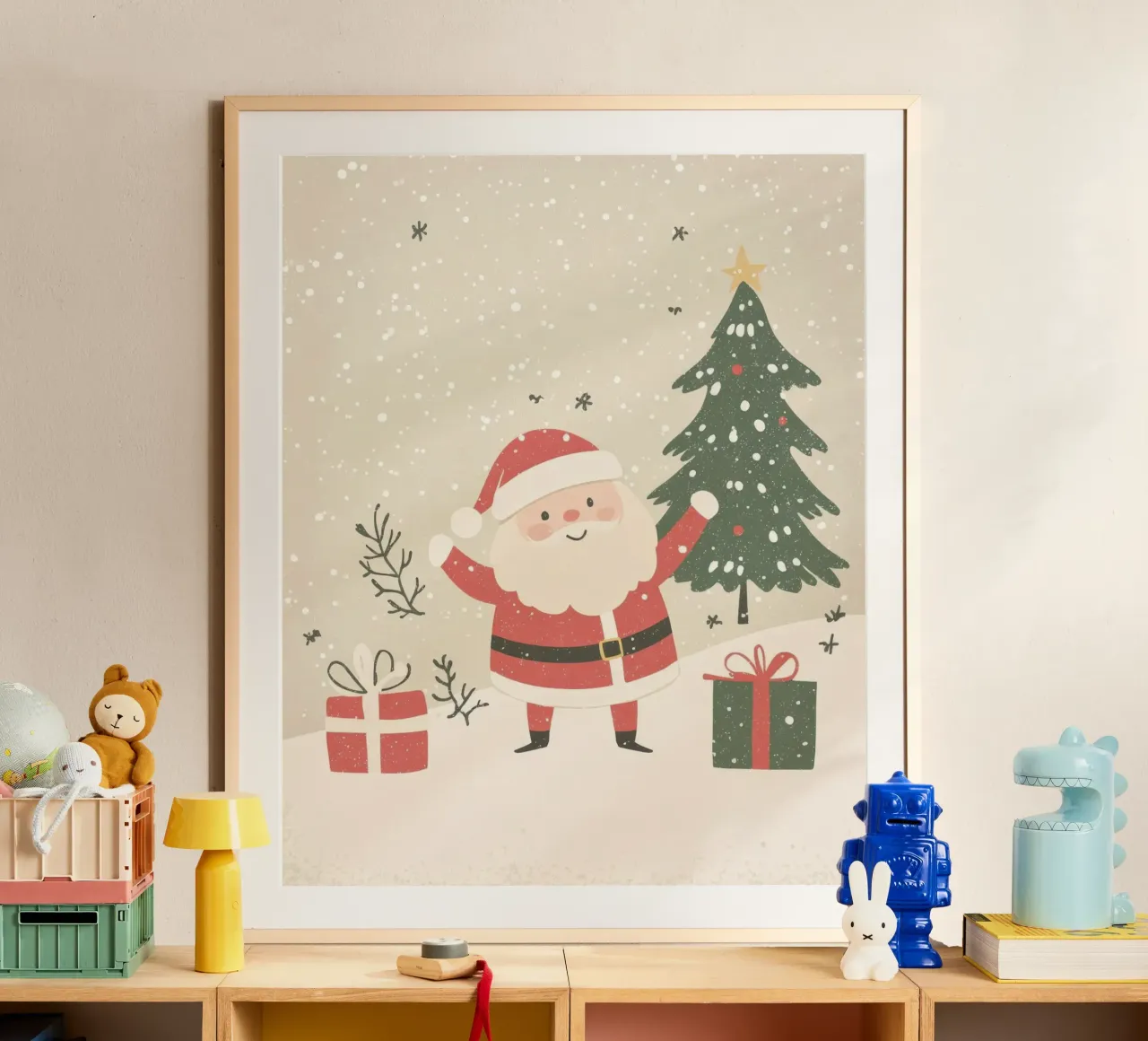 Babbo Natale stravagante poster da Happy Littles