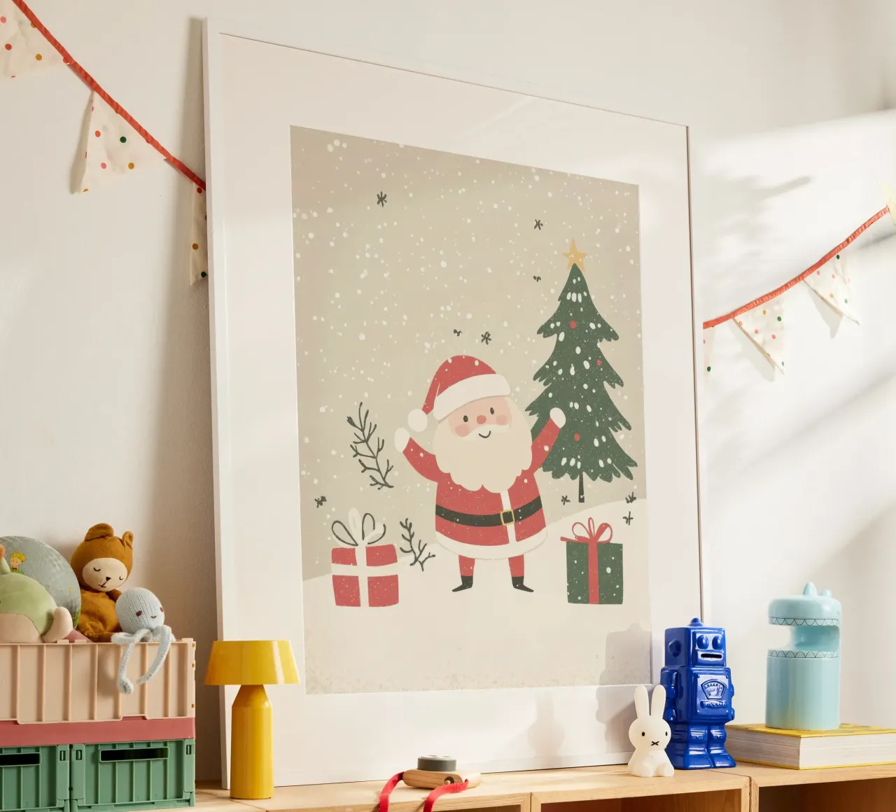 Babbo Natale stravagante poster da Happy Littles