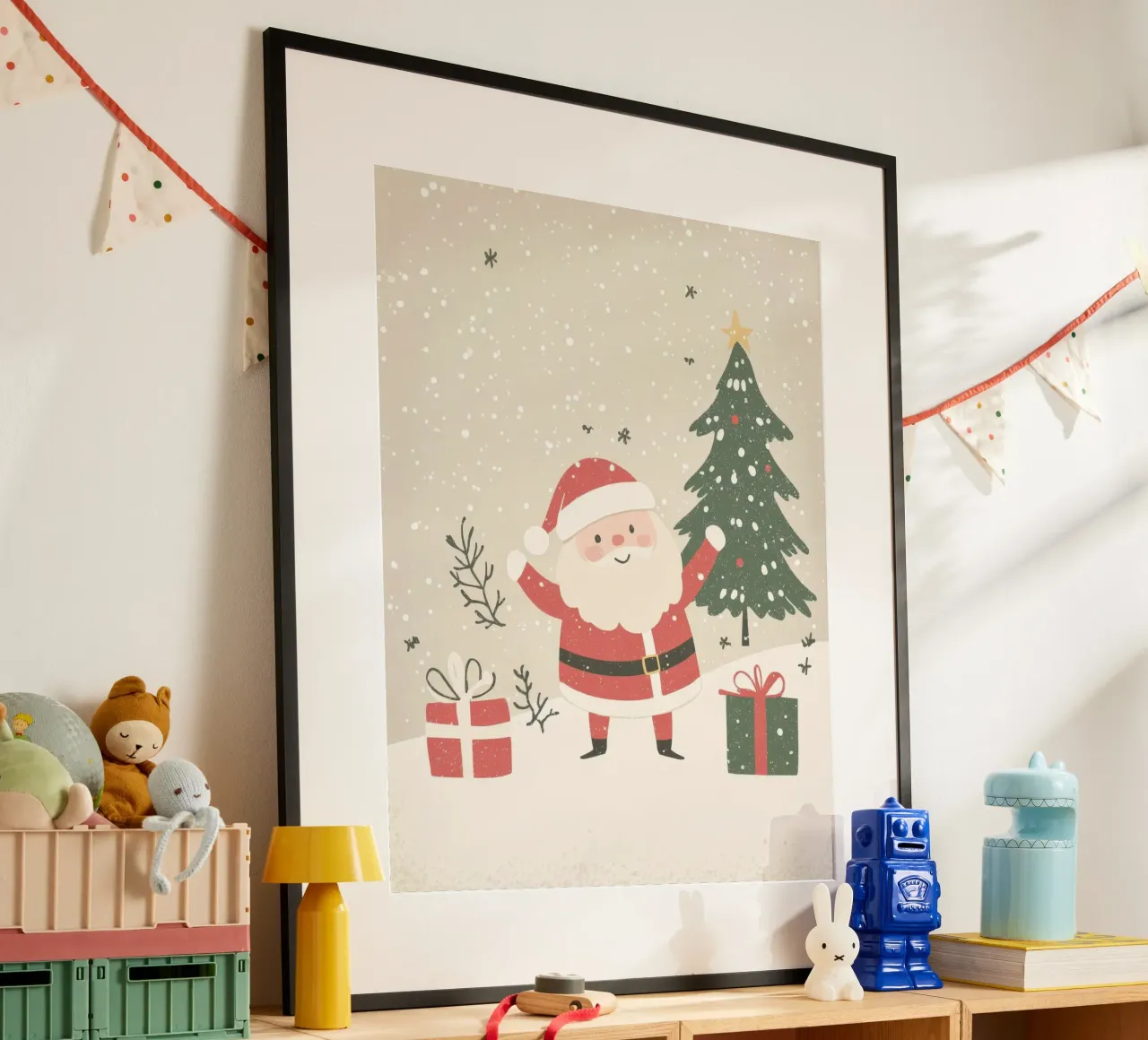 Babbo Natale stravagante poster da Happy Littles