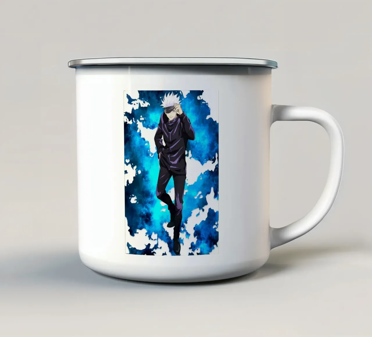 Jujutsu Kaisen - gojo Satoru tazza in smalto da eliouxence