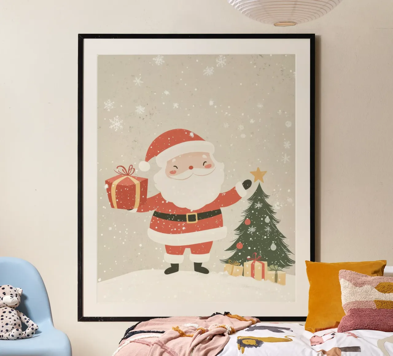 Babbo Natale stravagante poster da Happy Littles