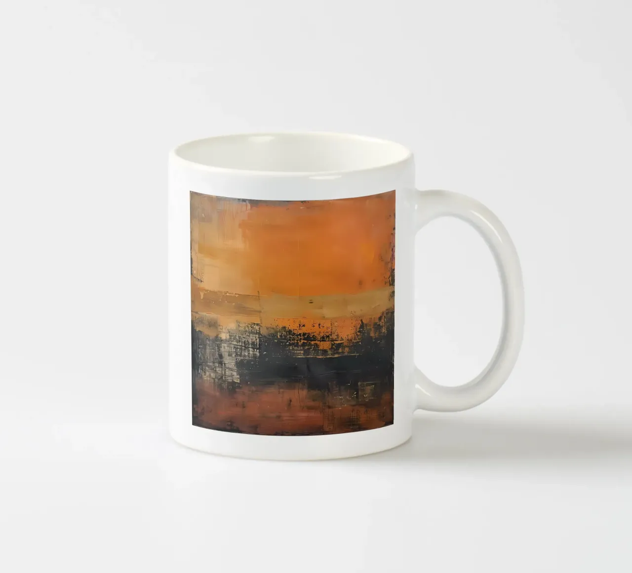 Abstracte aarde modern keramische mok van LaylaOzHome