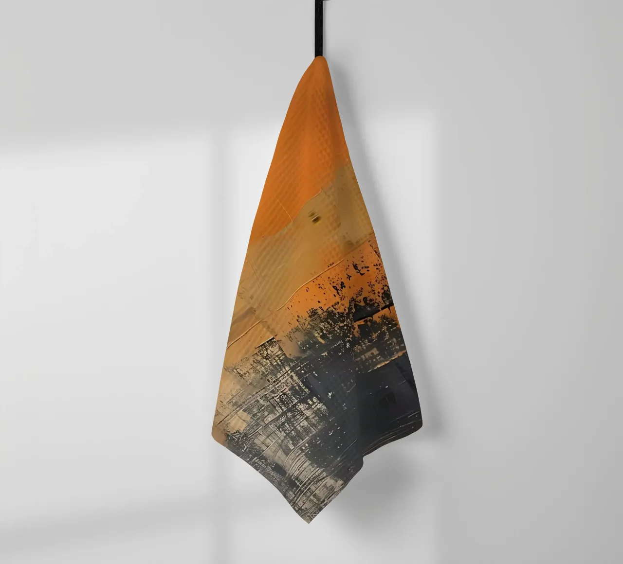Abstracte aarde modern theedoek van LaylaOzHome