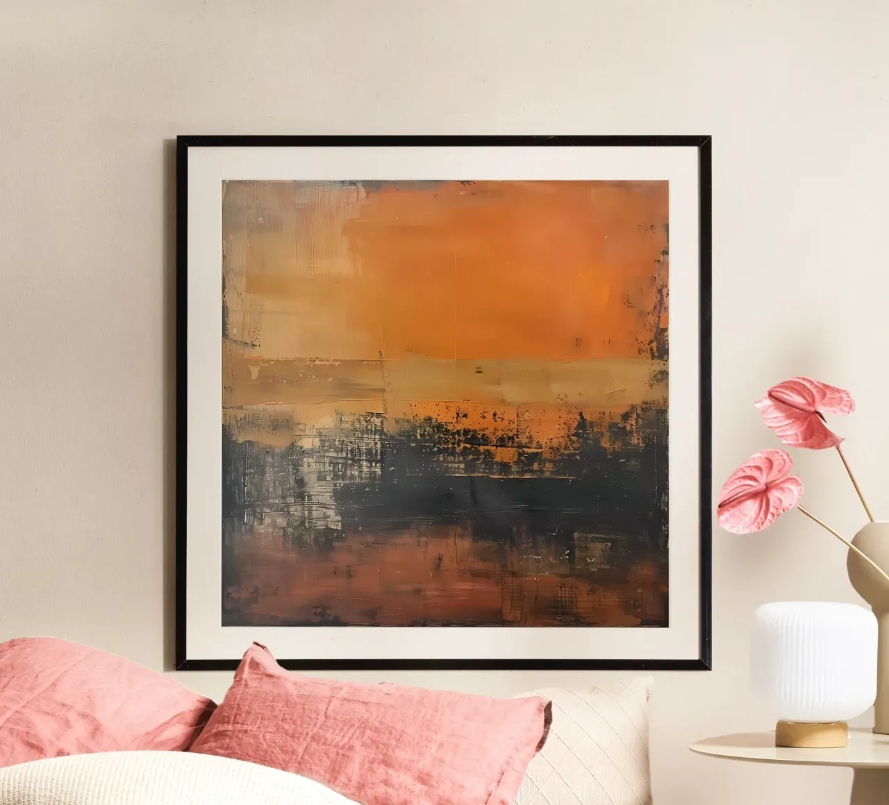 Abstracte aarde modern hahnemühle van LaylaOzHome