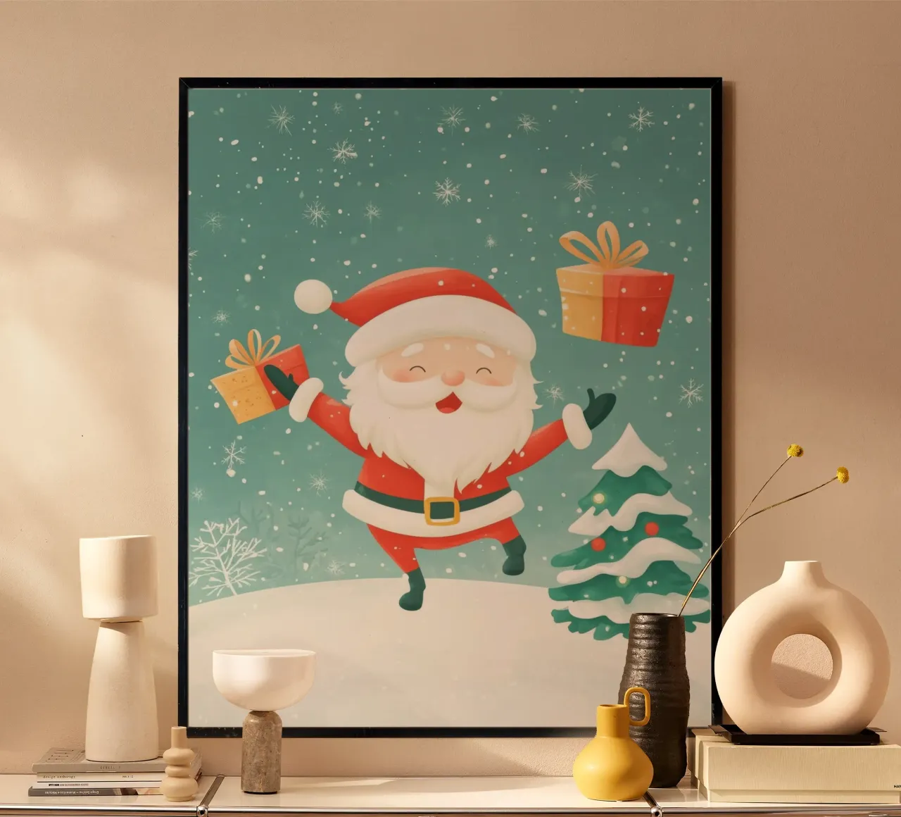 Babbo Natale stravagante poster da Happy Littles