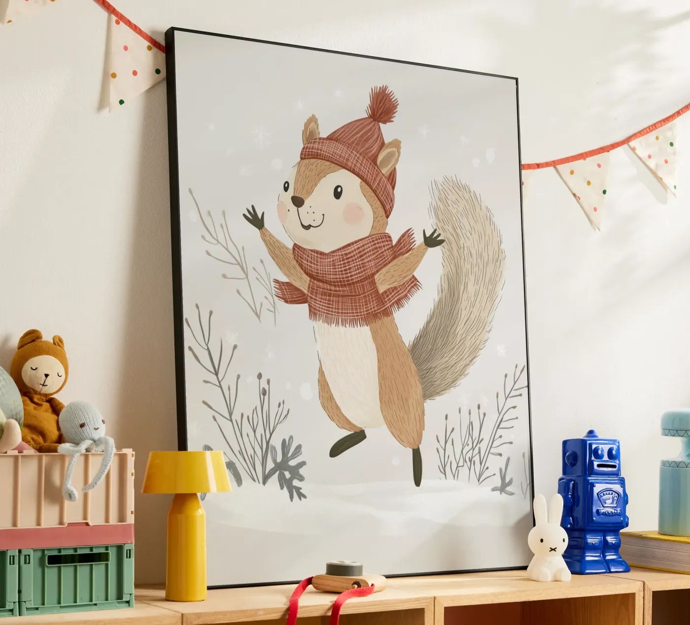 Scoiattolo stravagante pannello forex da Happy Littles