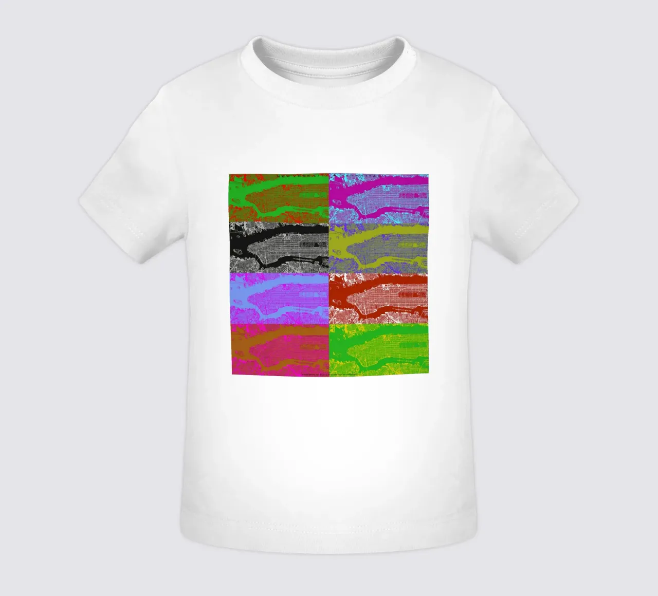 NYC 4x2 camiseta de bebé de Planos Urbanos