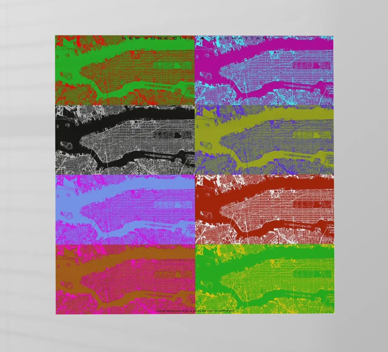 NYC 4x2 pellicola backlit da Planos Urbanos