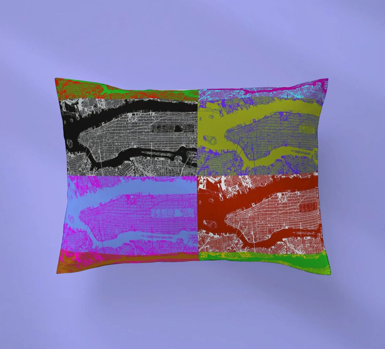 NYC 4x2 decorative cushion by Planos Urbanos