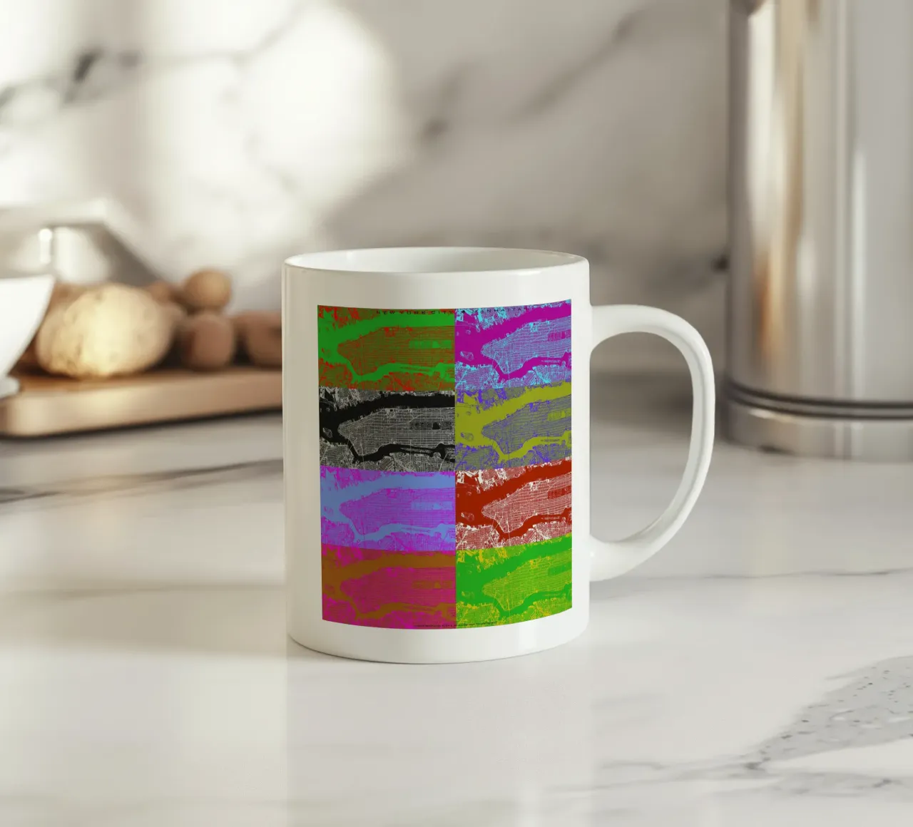 NYC 4x2 mug en céramique de Planos Urbanos
