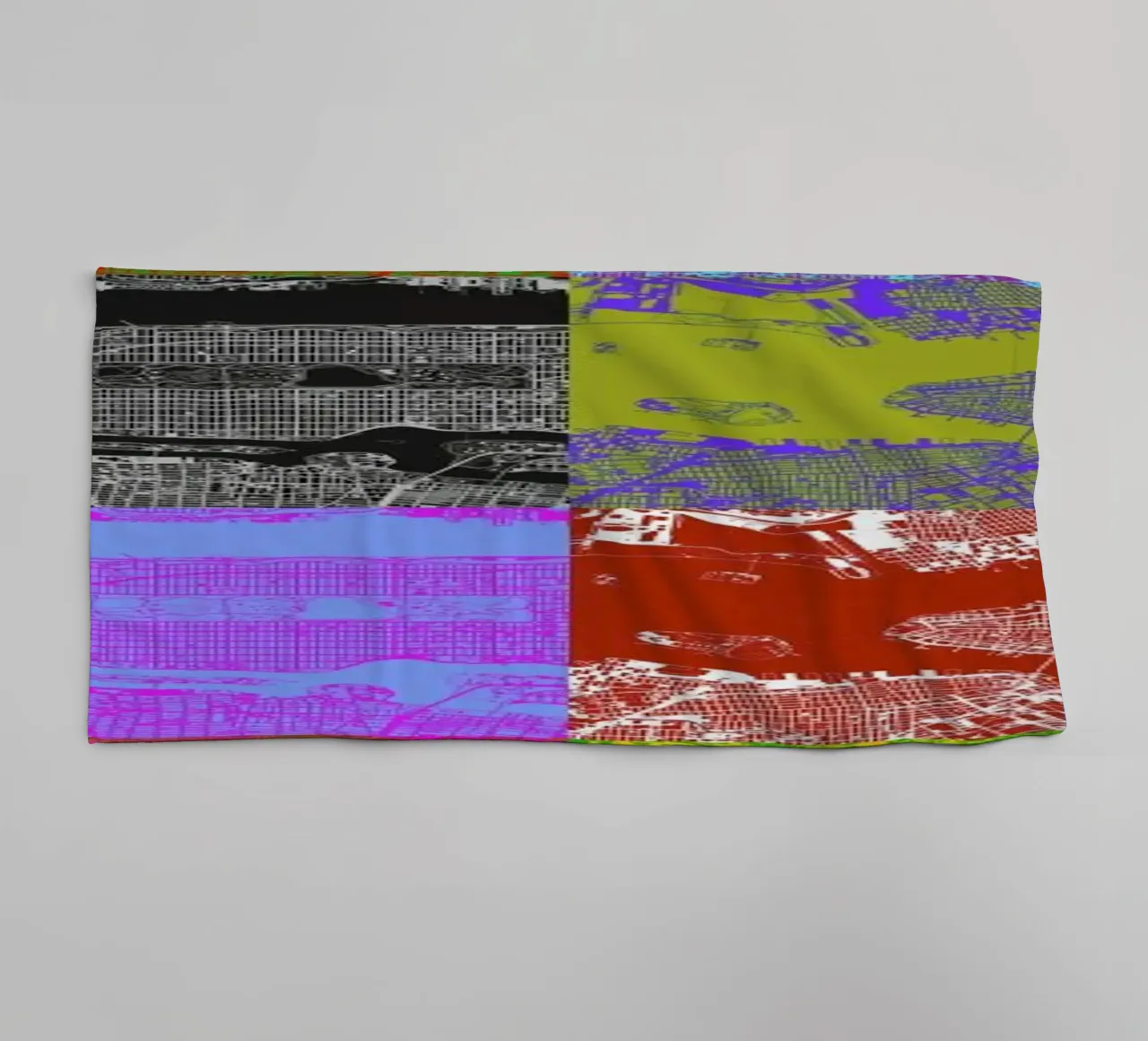 NYC 4x2 asciugamano da bagno da Planos Urbanos