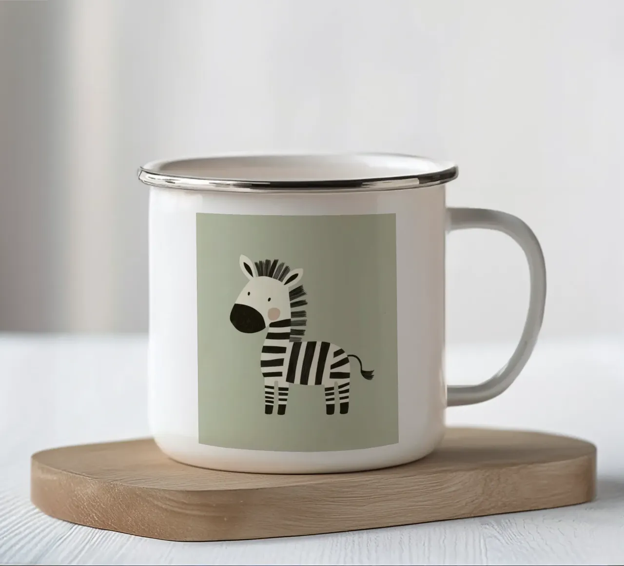 Zebra stravagante tazza in smalto da Happy Littles