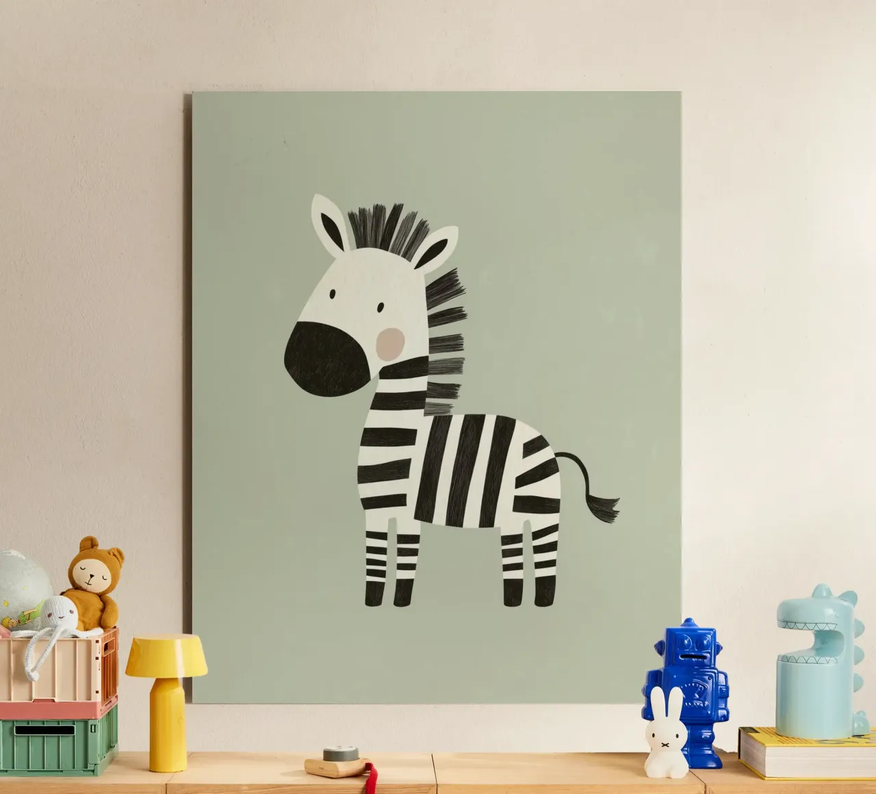 Zebra stravagante alluminio dibond da Happy Littles