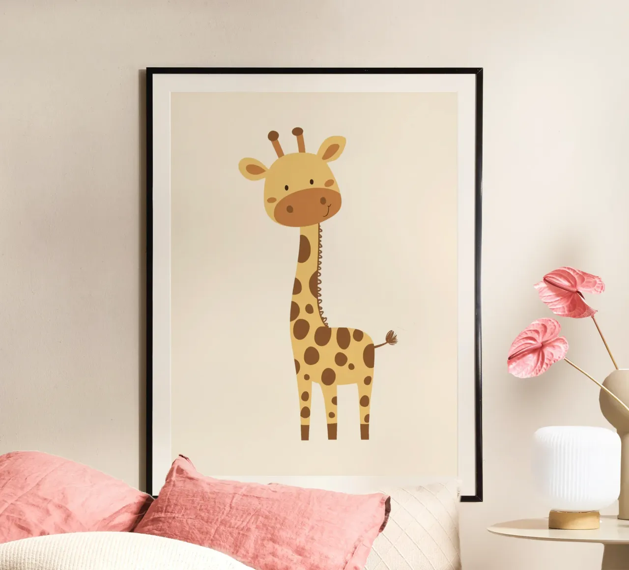 Giraffa stravagante poster da Happy Littles