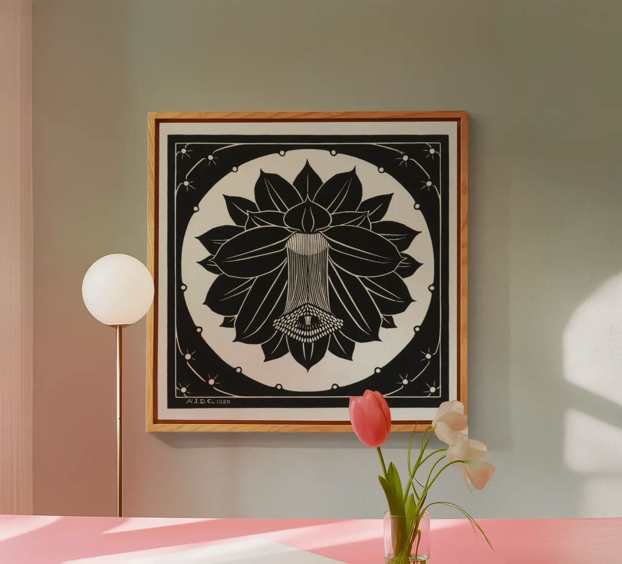 Flower acryl van vintageshop