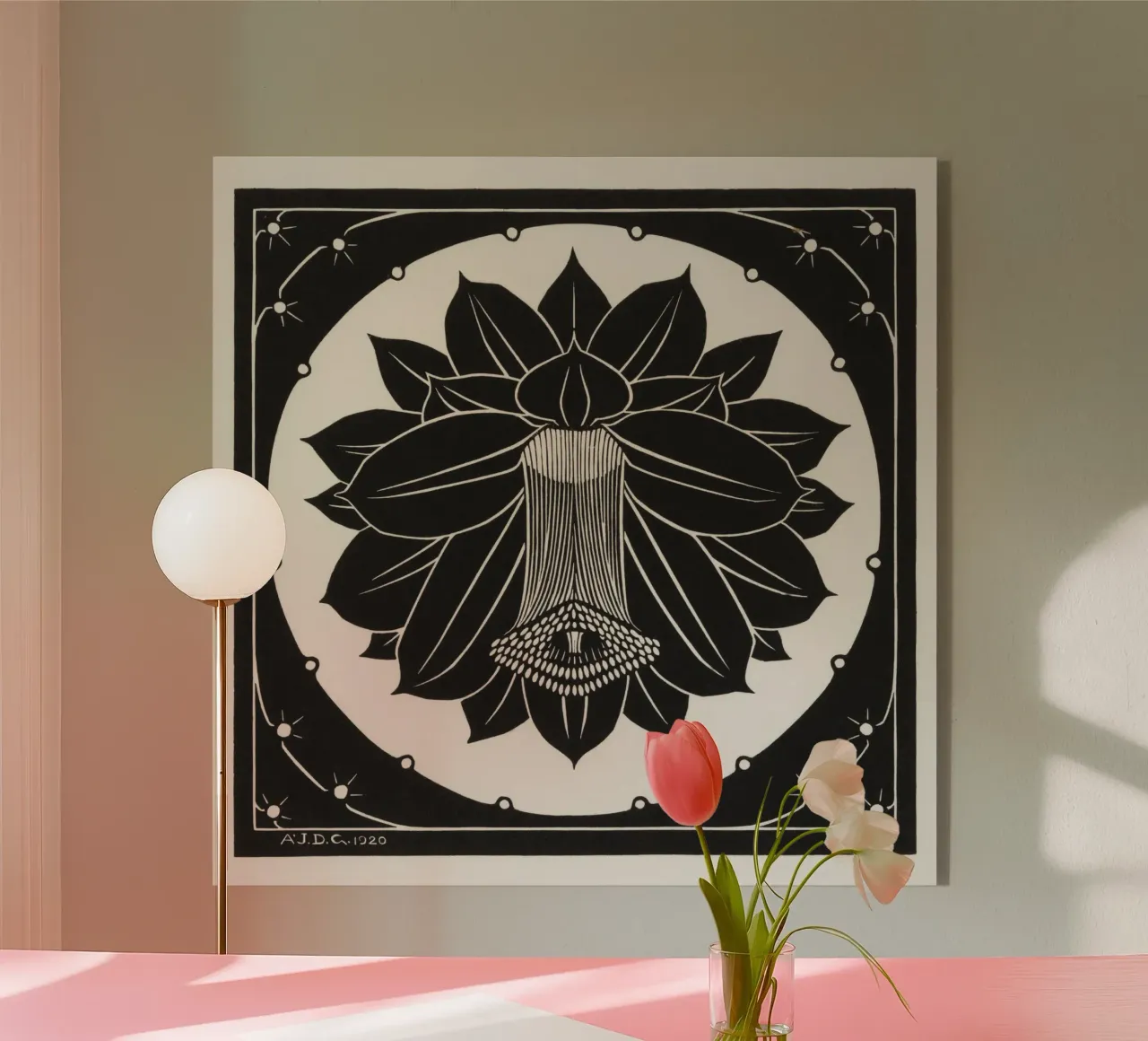 Flower plexiglass da vintageshop