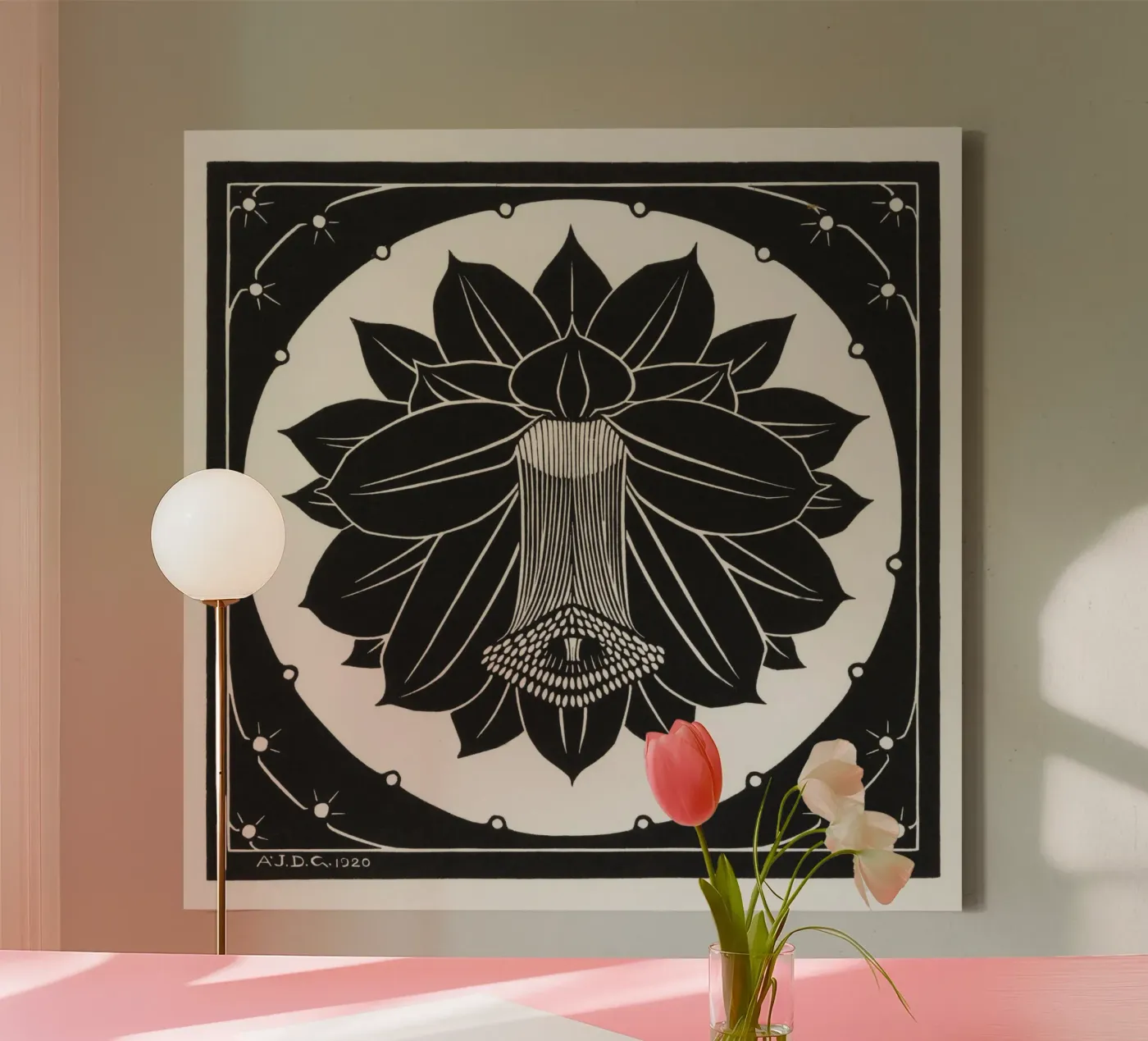 Flower canvas by vintageshop