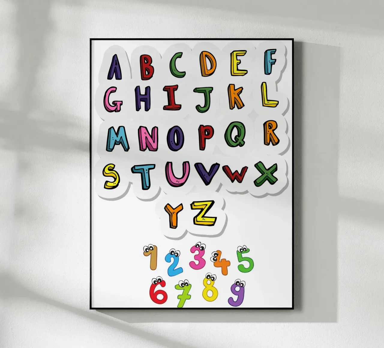 alphabet and numbers plexiglass da Creaton