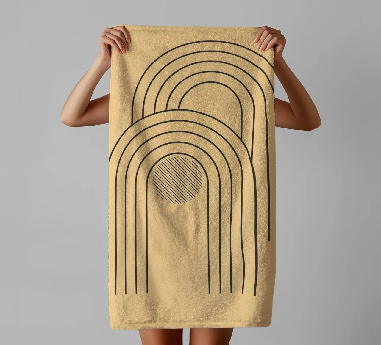 minimal line curve badhanddoek van Creaton