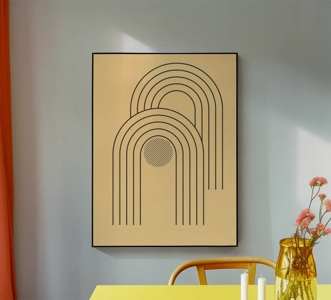 minimal line curve Acryl-Glas von Creaton