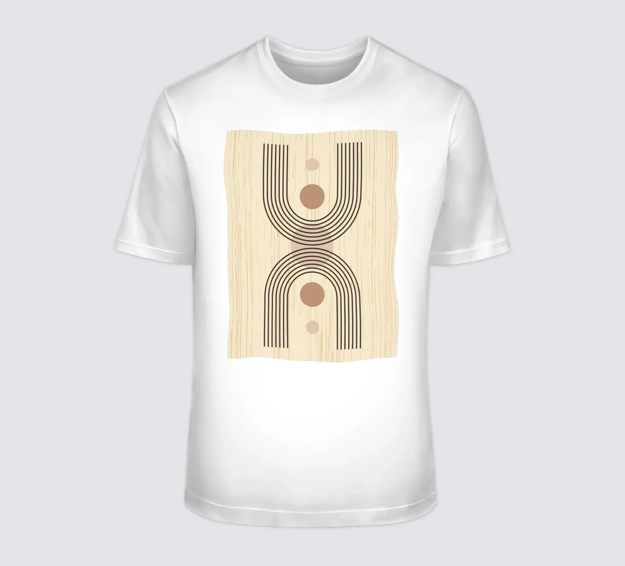 minimal line reflect t-shirt da Creaton