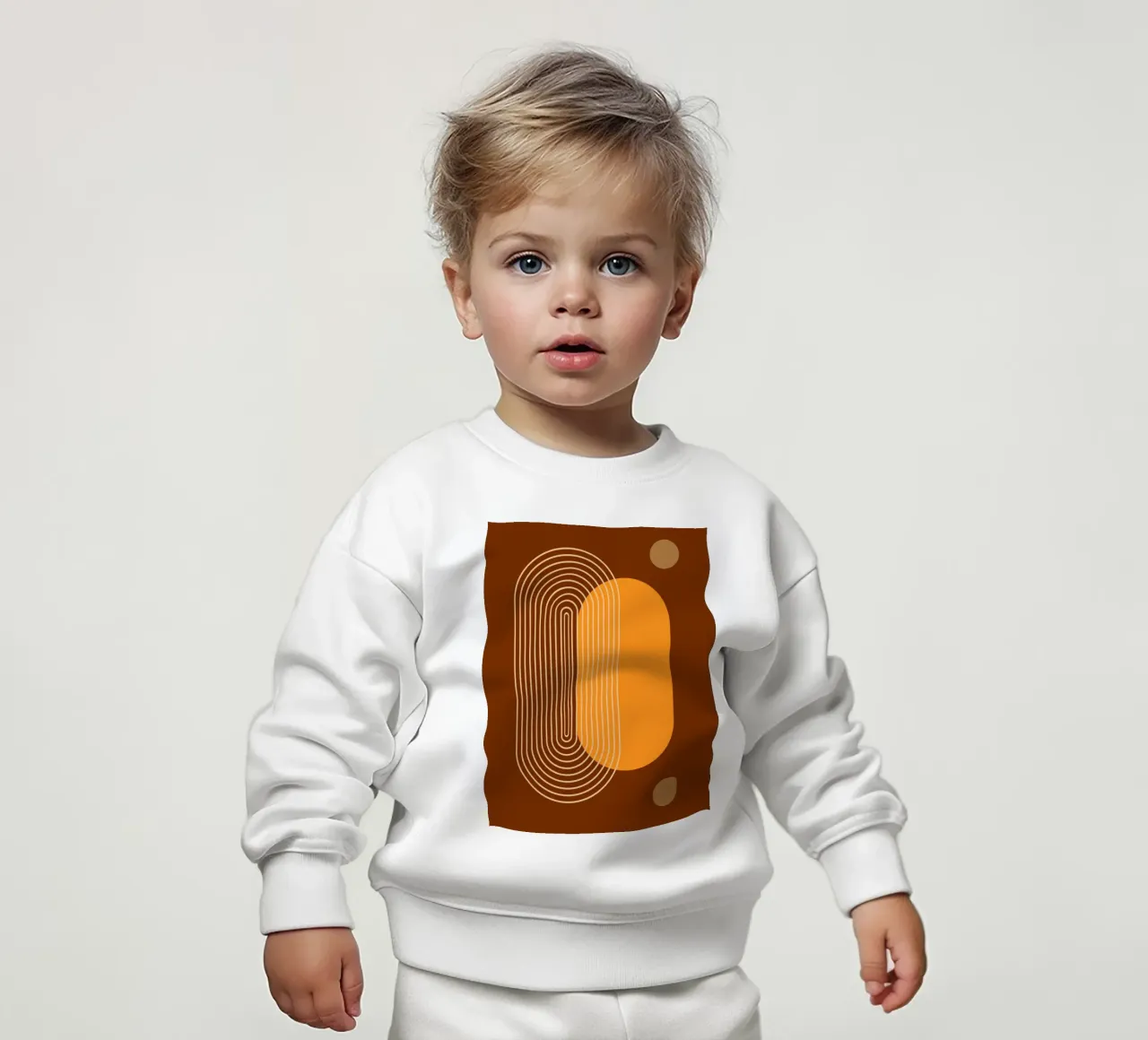circle shape reflect felpa neonato da Creaton