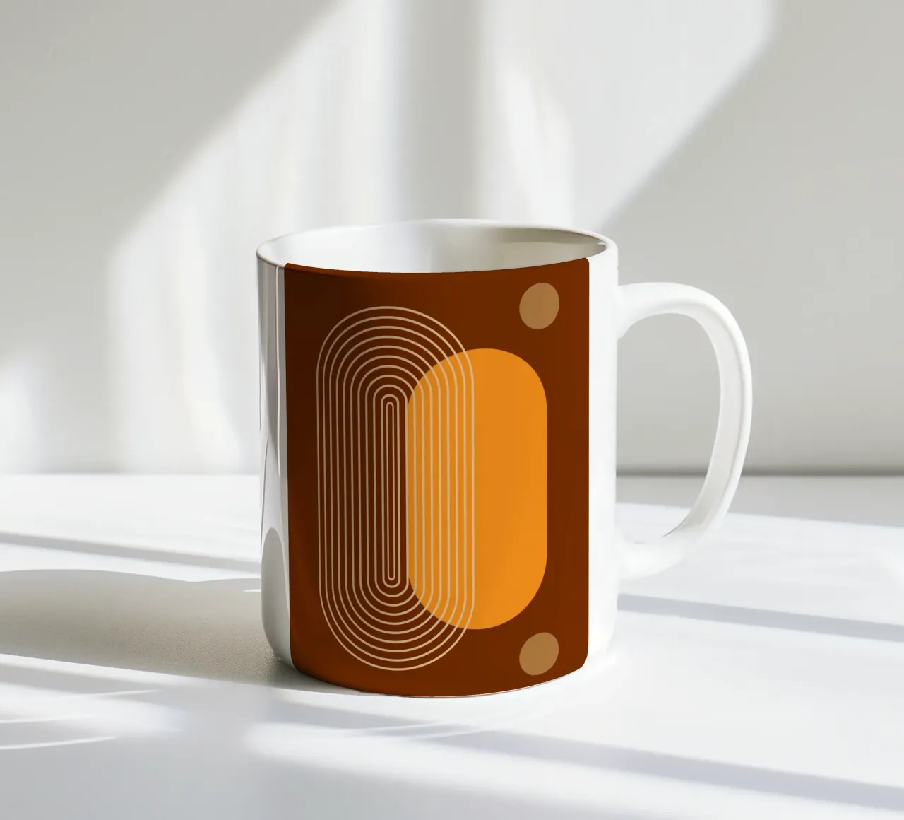 circle shape reflect tazza in ceramica da Creaton
