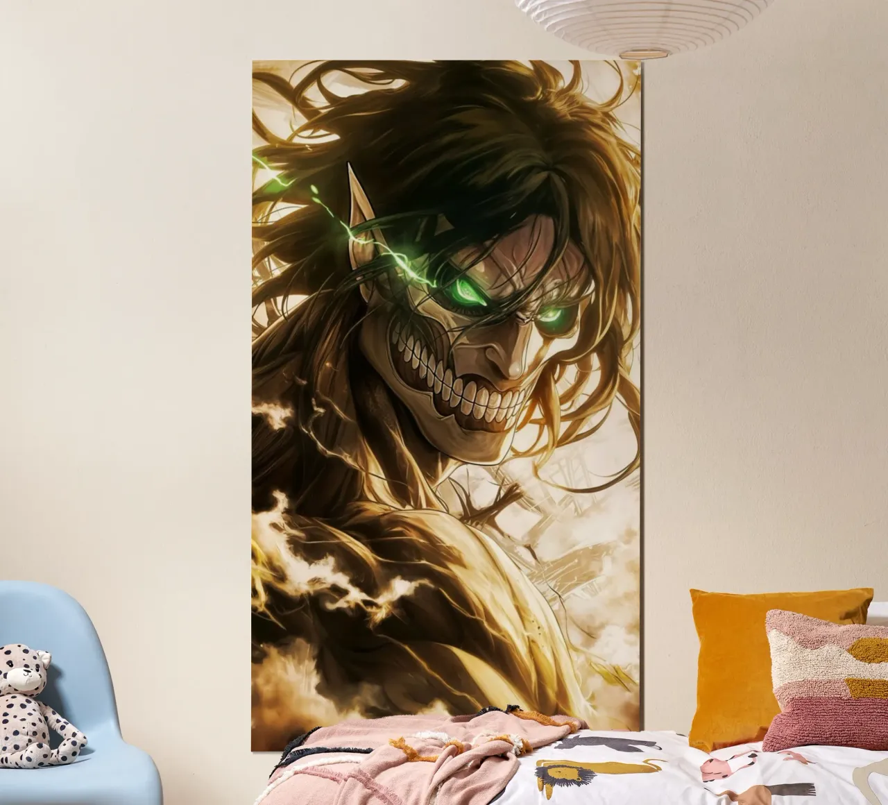 Retro Attack On Titan Vintage - Classicc poster con telaio in plastica da mannys_artt