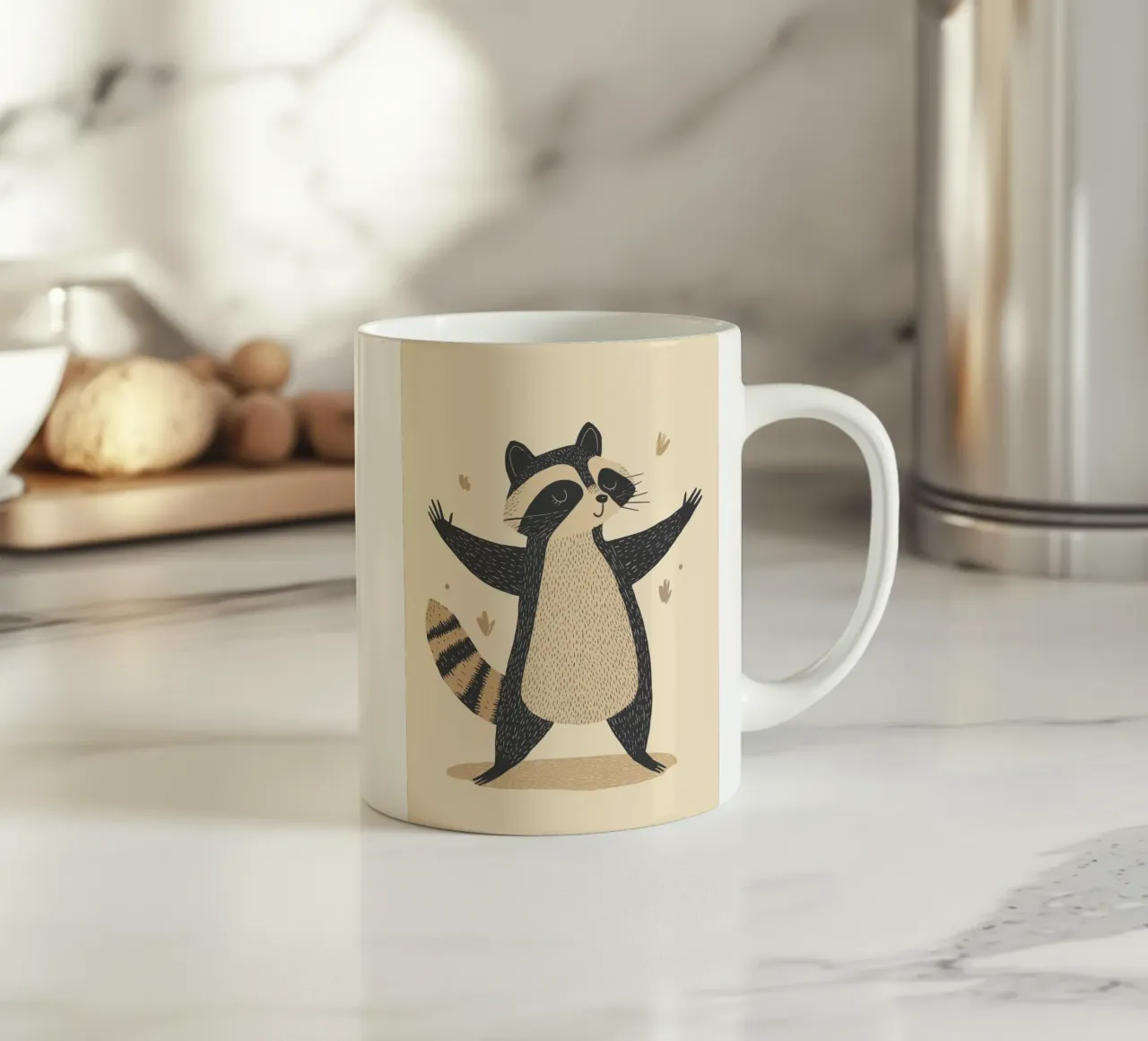 Procione capriccioso tazza in ceramica da Happy Littles