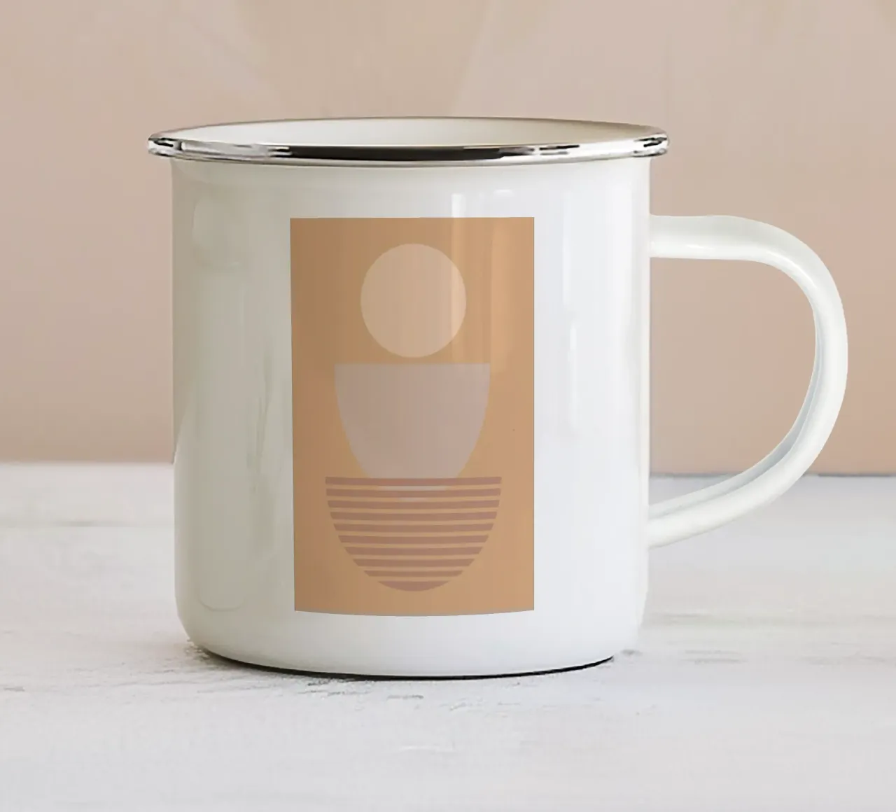minimal shape 02 emaille mok van Creaton