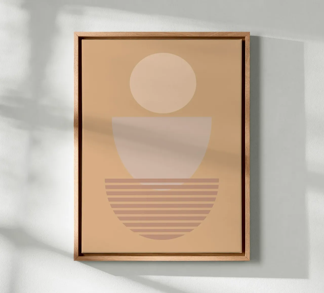 minimal shape 02 canvas met Baklijst van Creaton