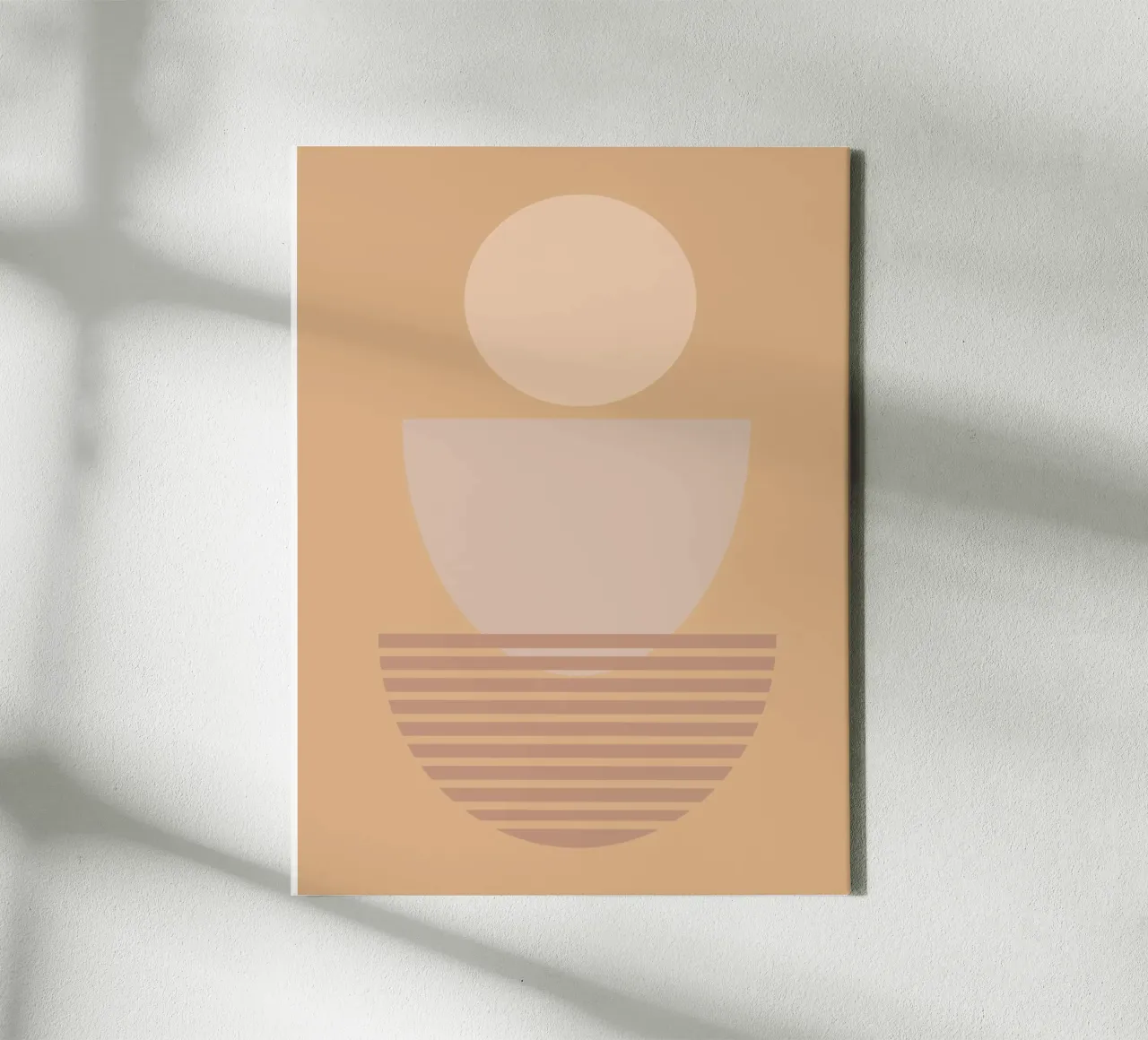 minimal shape 02 canvas met Baklijst van Creaton