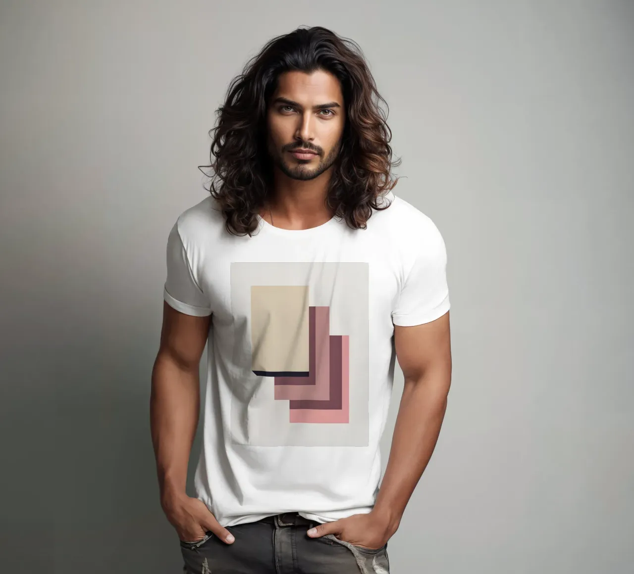 Rectangle Overlap t-shirt by Botanical Gallery